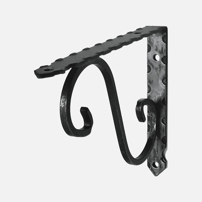 Ornamental Bracket Rustic Wrought Iron 280x200mm