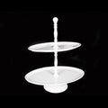 Oval cookies stand white 35cm - Deventor