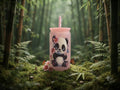 Panda Pink 16oz Plastic tumbler