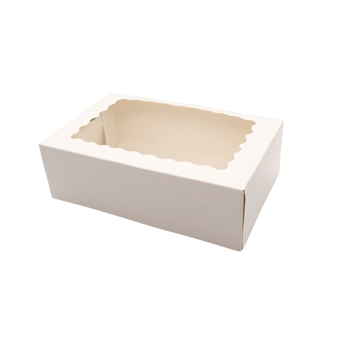 PASTRY BOX  22X14X7CM WHT 12PCS Deventor