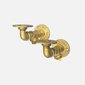 Pipe Brackets (pair) Rustic Gold 170x95mm