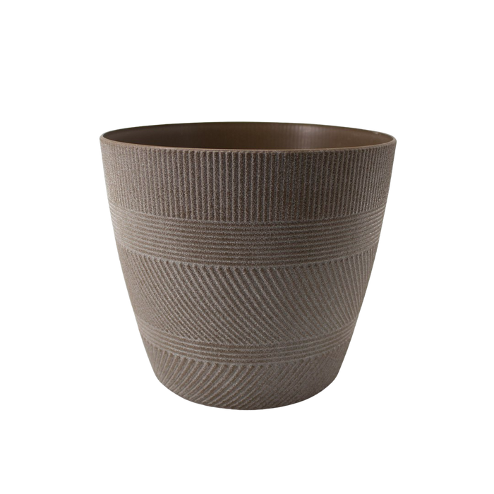 PLASTIC POT GRAY 18X18X17CM PH.HADJIGEORGIOU