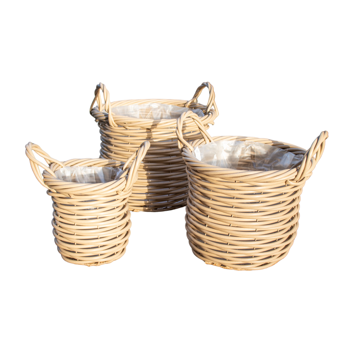 PLASTIC RATTAN BASKET WITH ROPE Deventor