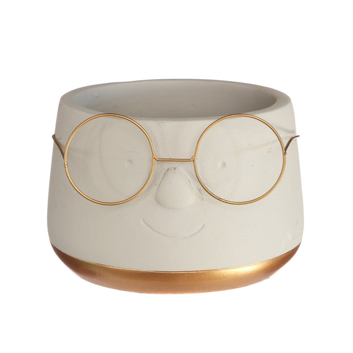 POT GOLD WITH GLASSES 13.5 X 10.5CM Deventor