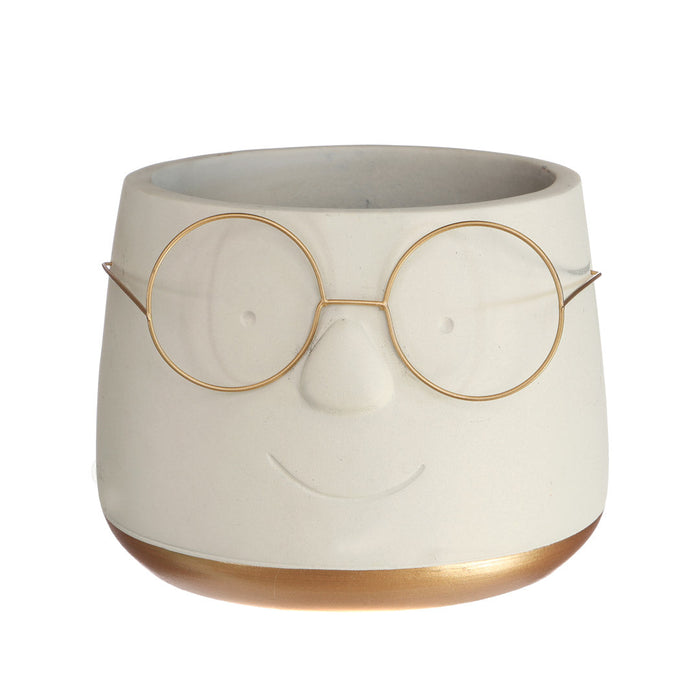 POT GOLD WITH GLASSES 16 X 11.5CM Deventor