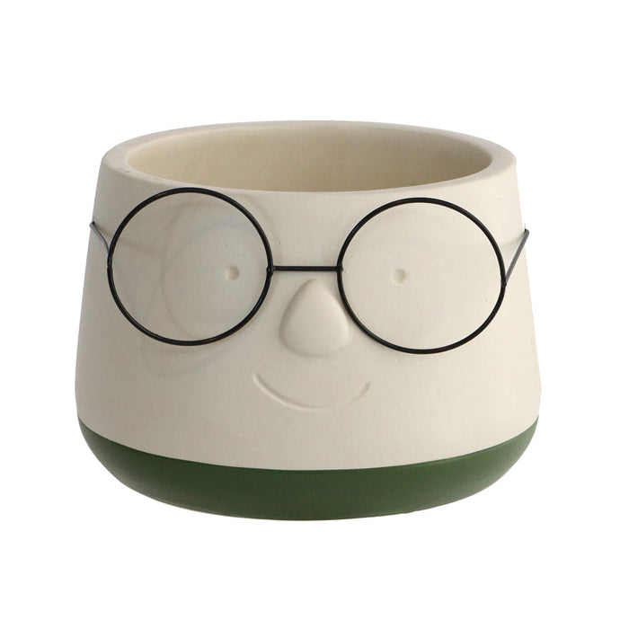 POT WITH GLASSES 13.5 x 10.5CM Deventor
