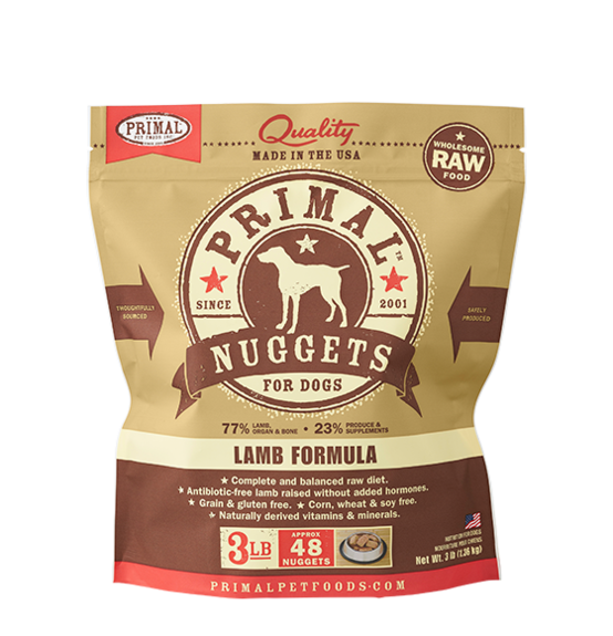 Primal Pet Foods Canine Raw Frozen Nuggets