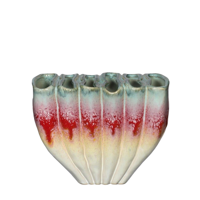 RAINBOW FLOWER BOWL 20.5X10XH16CM Deventor