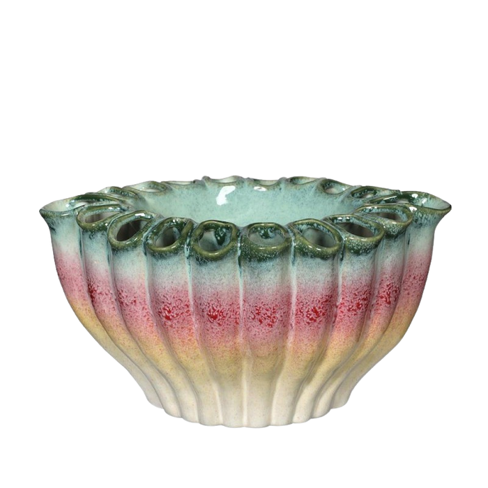 RAINBOW FLOWER BOWL 30X20.3XH17CM Deventor