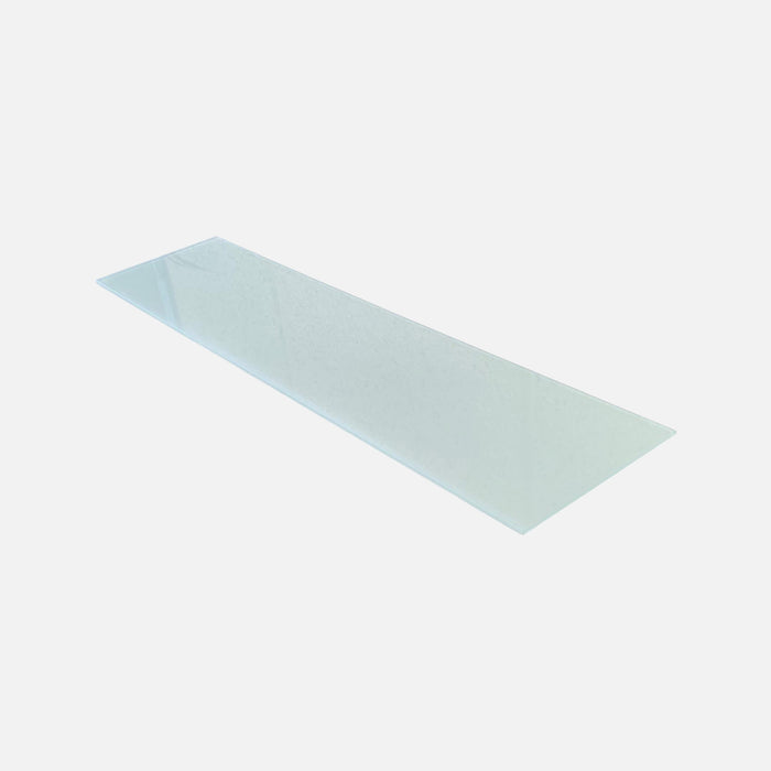 Rectangular Glass Shelf Crystal White 800x250x6mm