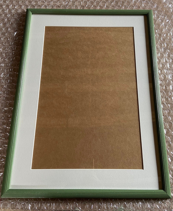 Reeded curved hand painted picture frames bespoke made to order any colour any size