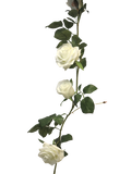 ROSE GARLAND WHITE 145CM Deventor