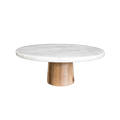 ROUND MARBLE CAKE STAND 25X10CM Deventor