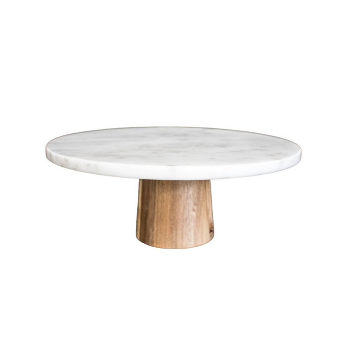 ROUND MARBLE CAKE STAND 25X10CM Deventor