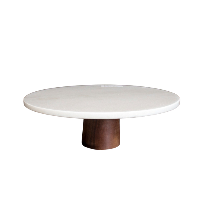 ROUND MARBLE CAKE STAND 30X10CM Deventor