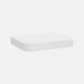 Rounded Corners Floating Shelf Matte White 250x200x38mm