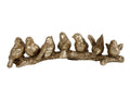 SCULPTURE BIRTS GOLD 28X7X7CM Deventor