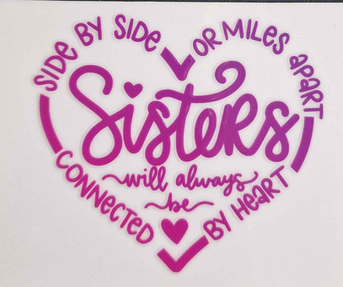 Sister's Always - 12oz Insulated stainless steel Tumbler UV-DTF Wrapped