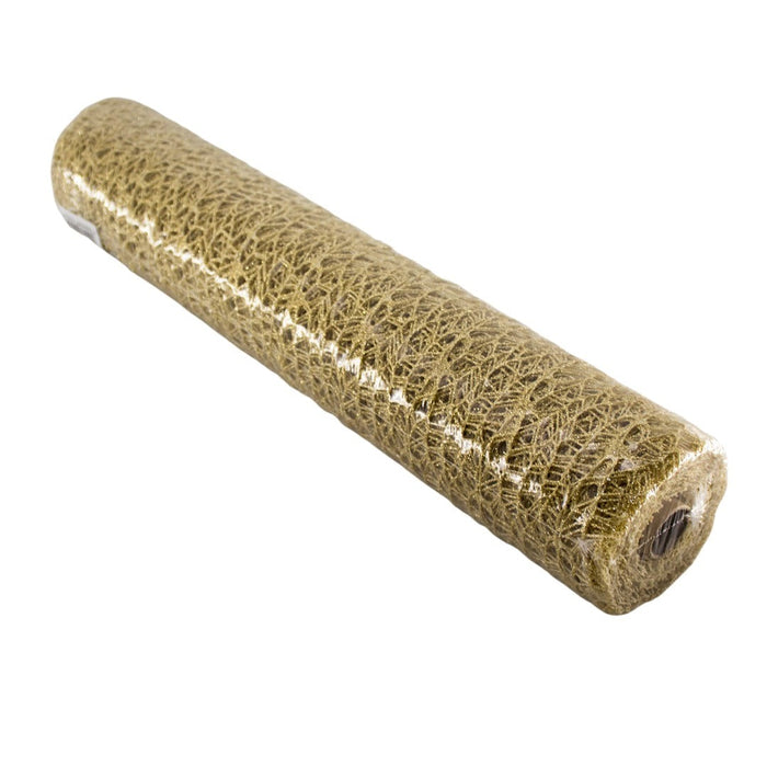 SPIDER MESH GLITTER GOLD 50X10M Deventor