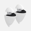Splash Clip Brackets Matte White (Pair)