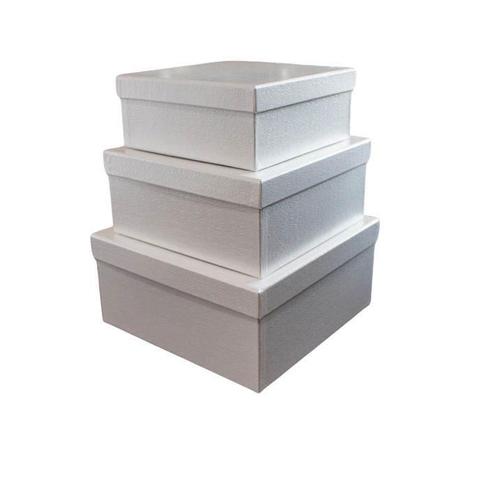 SQUARE PAPER BOX SET OF 3 Deventor