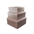 SQUARE PAPER BOX SET OF 3 Deventor