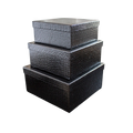 SQUARE PAPER BOX SET OF 3 Deventor