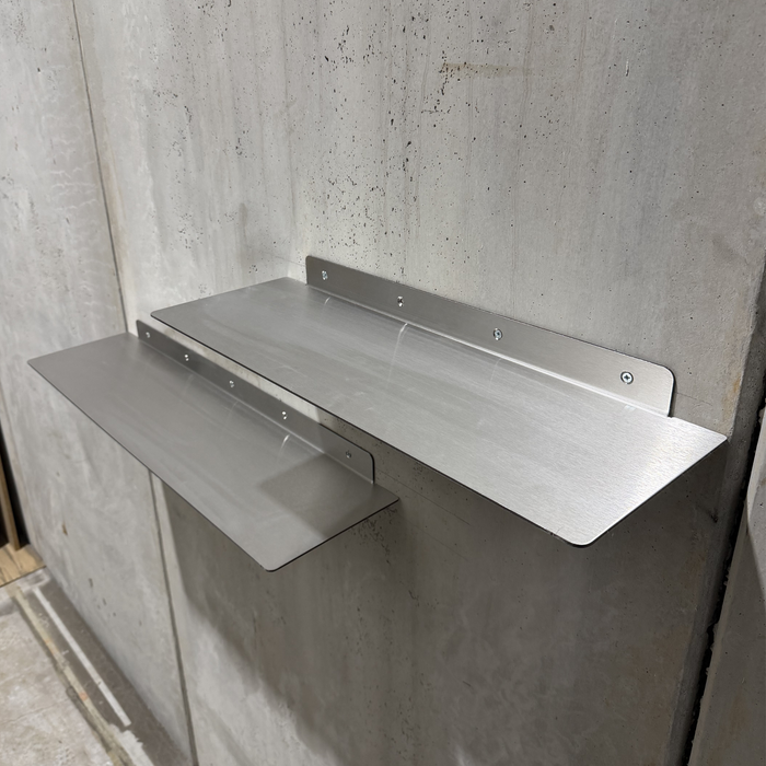 Stealth Stainless Steel Floating Shelf 800x200mm