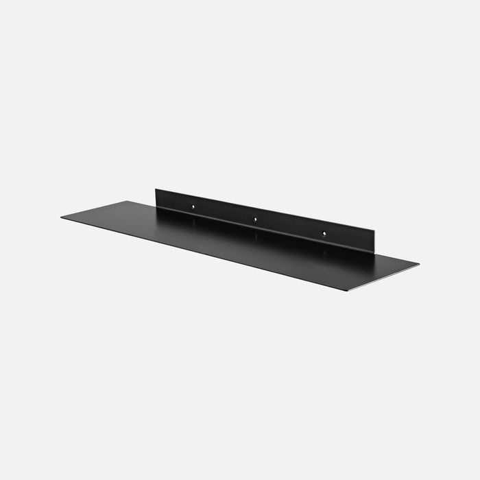 Stealth Steel Floating Shelf Matte Black 800x200mm