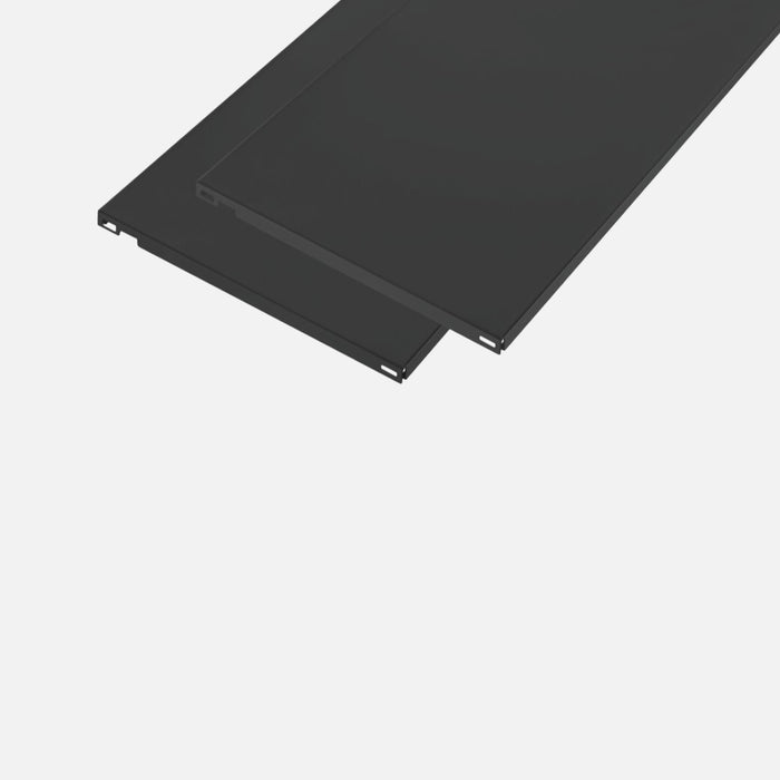 Steel Shelves Matte Black 800x250mm (Pair)