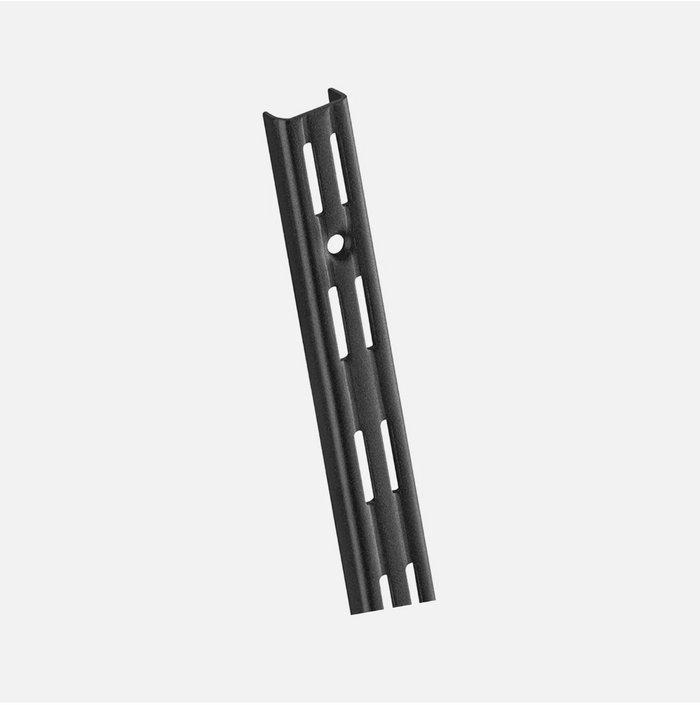 Steel Shelves Matte Black 800x250mm (Pair)