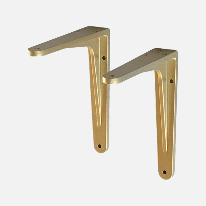 Strong Shelf Bracket Gold 190x165mm (Pair)