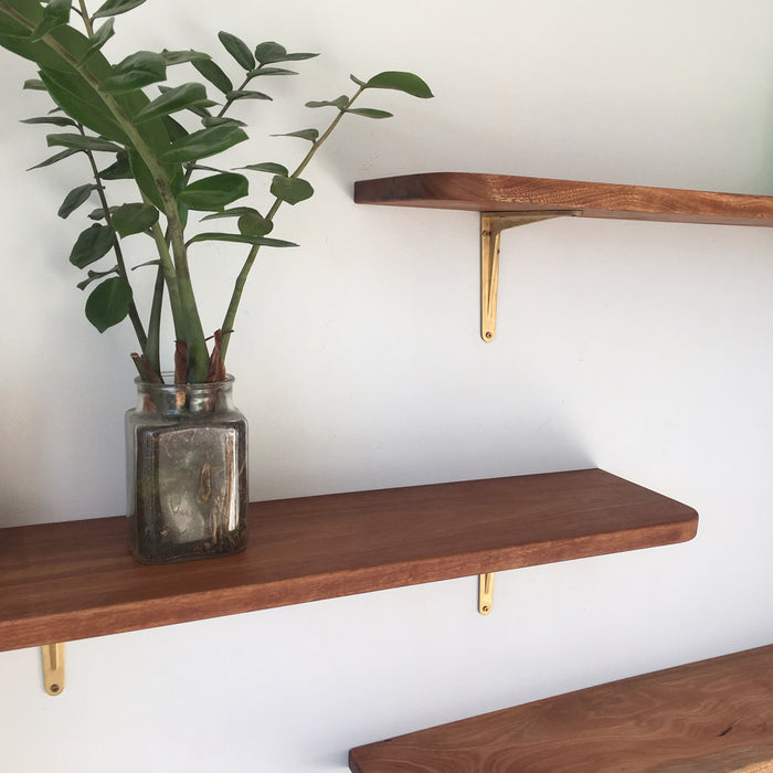 Strong Shelf Bracket Gold 240x190mm