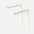 Strong Steel Shelf Bracket Matte White 150x175x25mm (Pair)