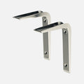 Strongbeam Bracket Chrome 150x120mm (Pair)