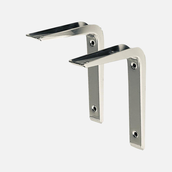 Strongbeam Bracket Chrome 150x120mm (Pair)