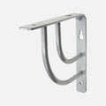 Swing Bracket Gloss Aluminium 150x150mm