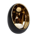 TEALIGHT GOLD/BLACK 11.5X11.5X15CM Deventor