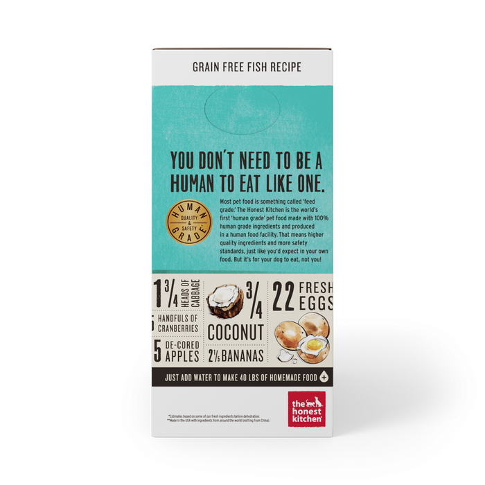 The Honest Kitchen Grain Free Fish Recipe Dehydrated Dog Food