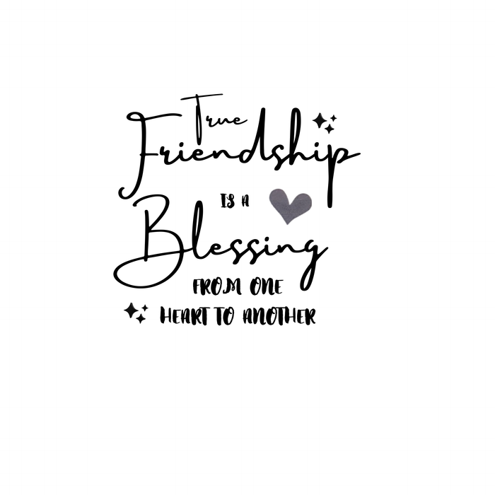 True Friendship - 12oz Insulated Stainless Steel Tumbler - UV-DTF Wrapped - Craftique Fusion Ltd