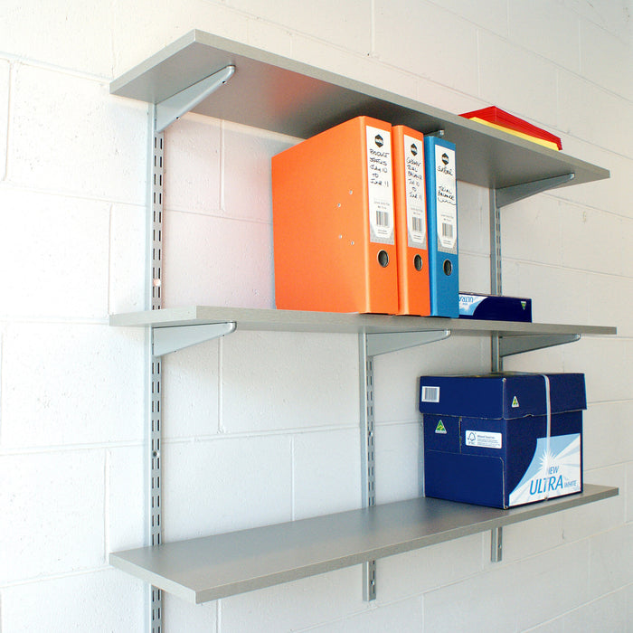 Twintrack 32mm Pitch Wall Upright Gloss Al. 1000mm