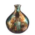 VASE 23XH25CM PETROL GOLD Deventor