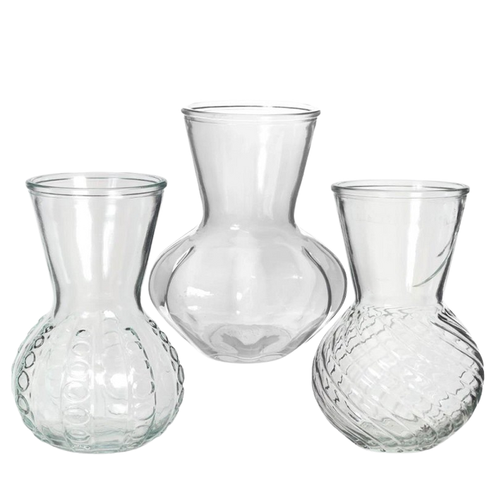 VASE KRISTAL H18X13CM CLEAR Deventor