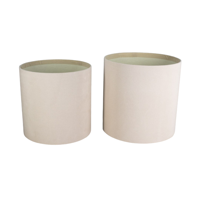 VELVET BOX SET OF 2 WHITE Deventor