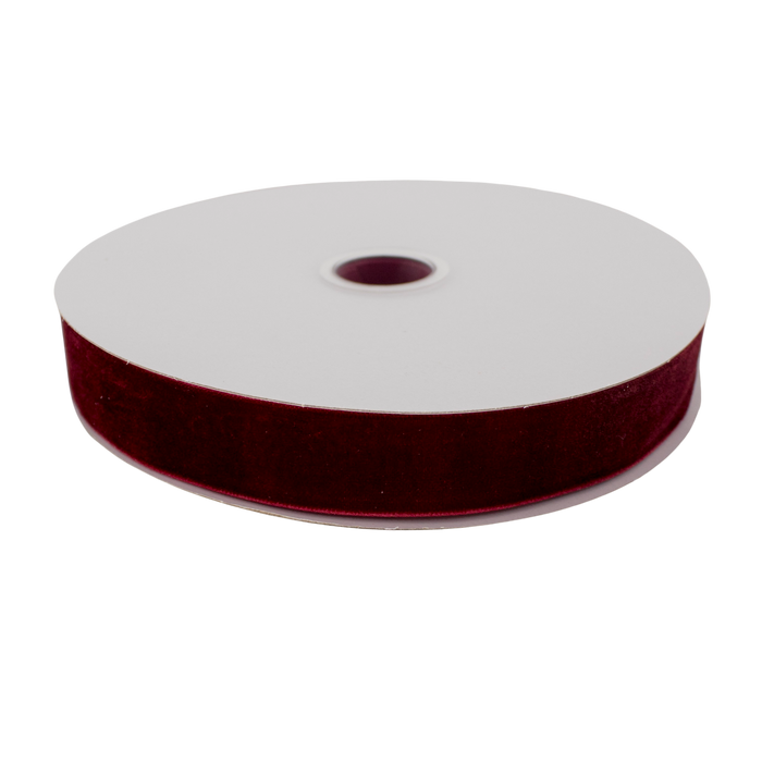 VELVET RIBBON 2.5X20M BORDEAUX Deventor