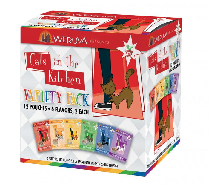 Weruva Grain Free Cats in the Kitchen Pouches Variety Pack