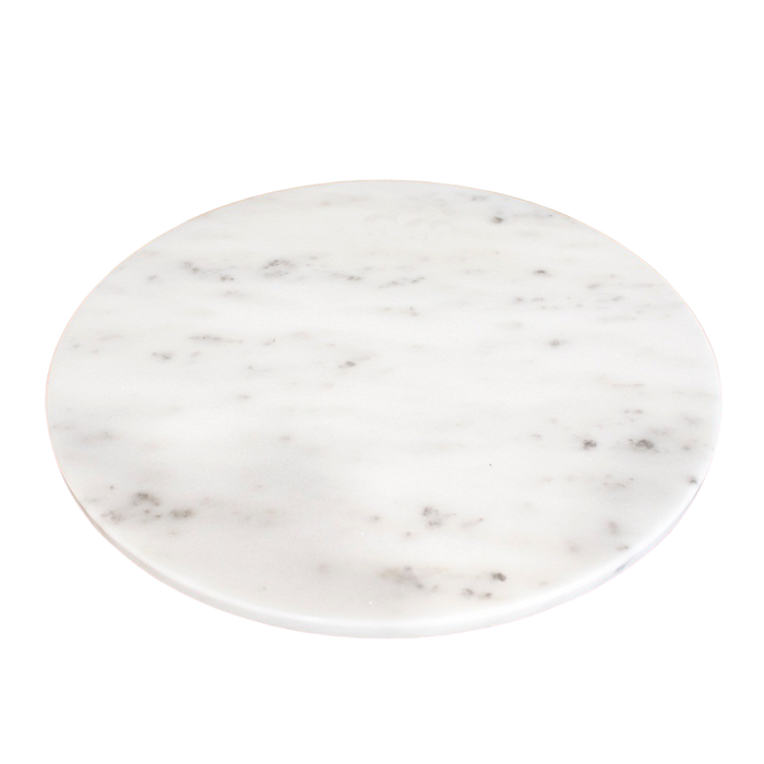 WHITE MARBLE BOARD W/GOLD FEETS 33X3.5CM Deventor