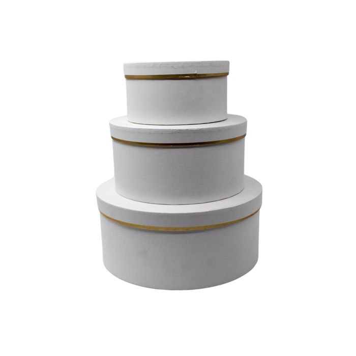 WHITE PAPER BOXES SET OF 3 Deventor