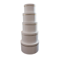 WHITE PAPER BOXES SET OF 5 Deventor