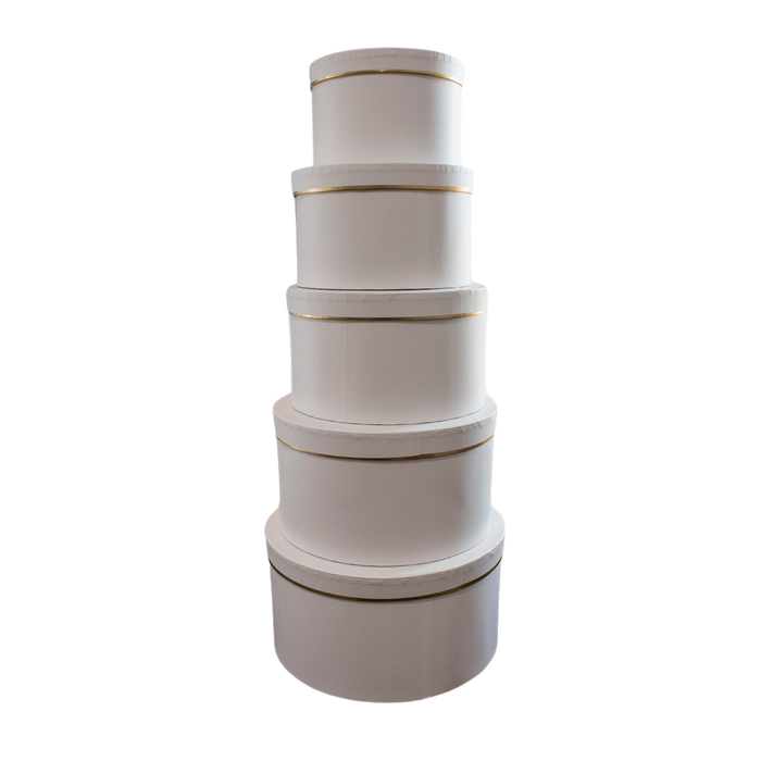 WHITE PAPER BOXES SET OF 5 Deventor